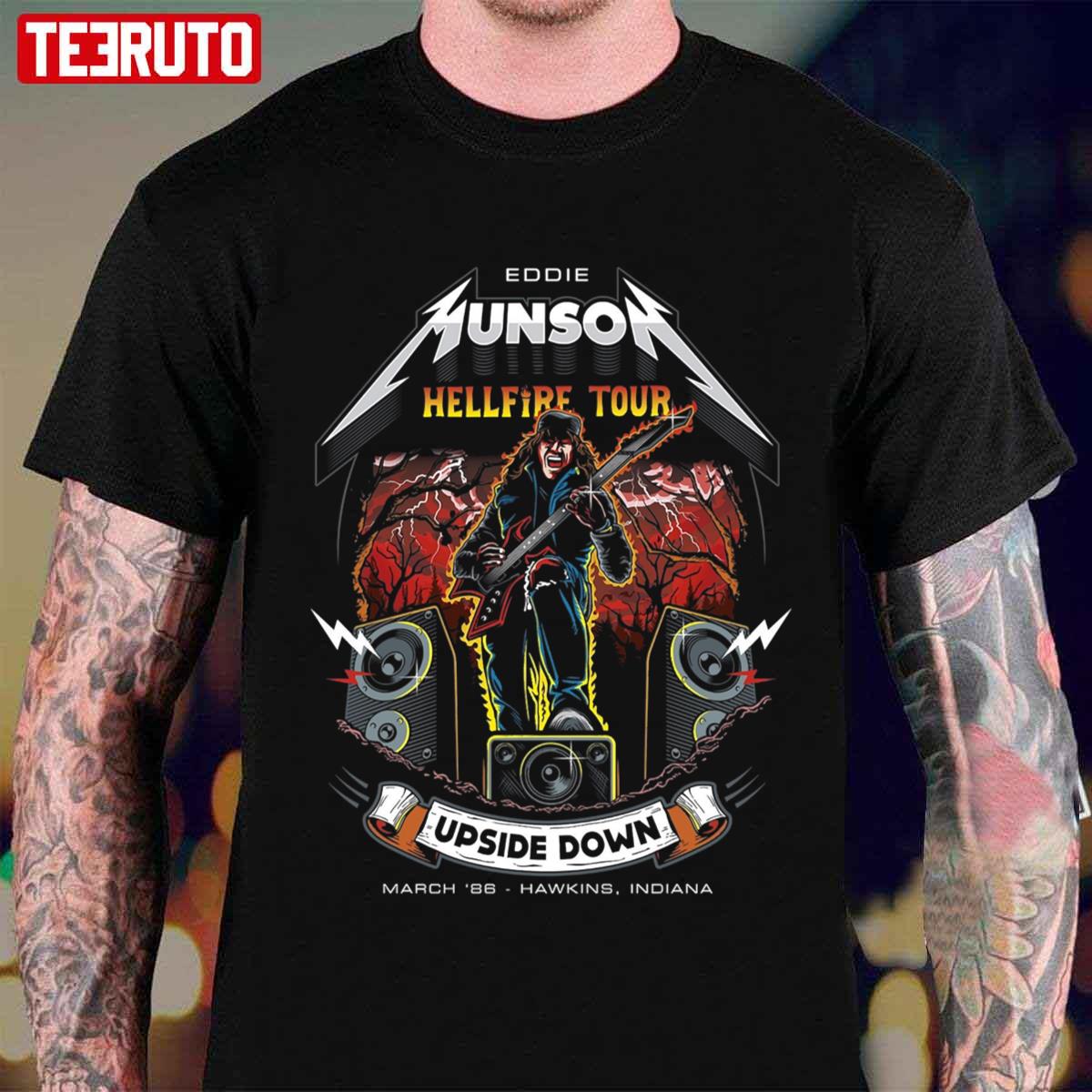 Helfire Tour March ’86 Hawkins Eddie Munson Unisex T-Shirt