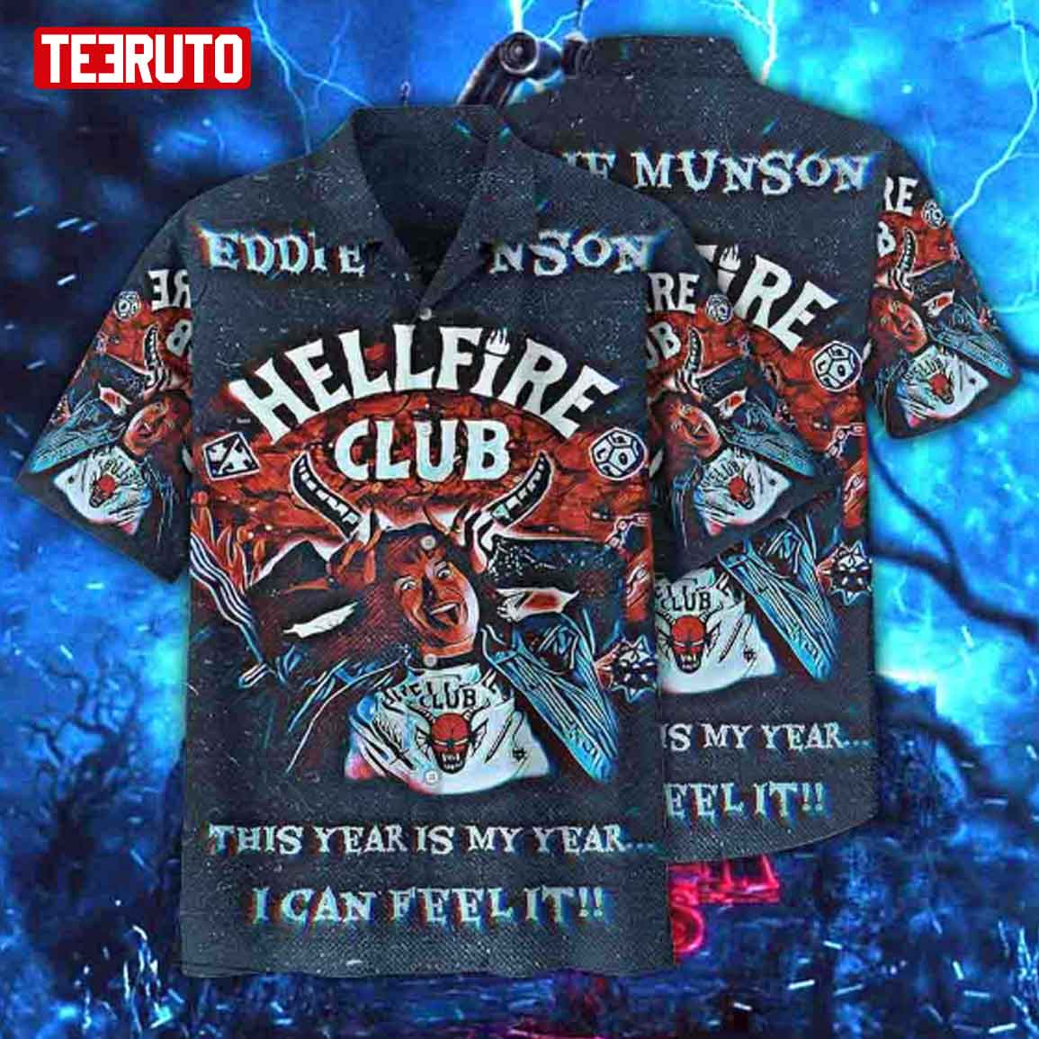Hellfire Club Eddie Munson Stranger Thing 4 Hawaii Shirt