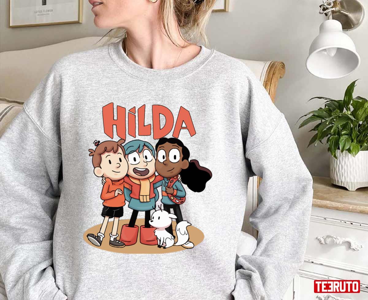 Hilda Netflix Characters Cute Cartoon Unisex Sweatshirt - Teeruto