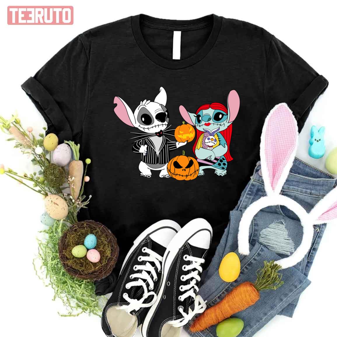 Jack Stitch Halloween Nightmare Before Christmas Unisex T-Shirt