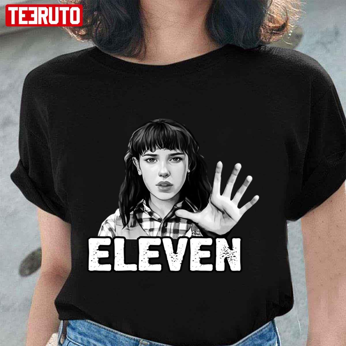 Jane Eleven Stranger Things Female Character Sketch Art Unisex T-Shirt