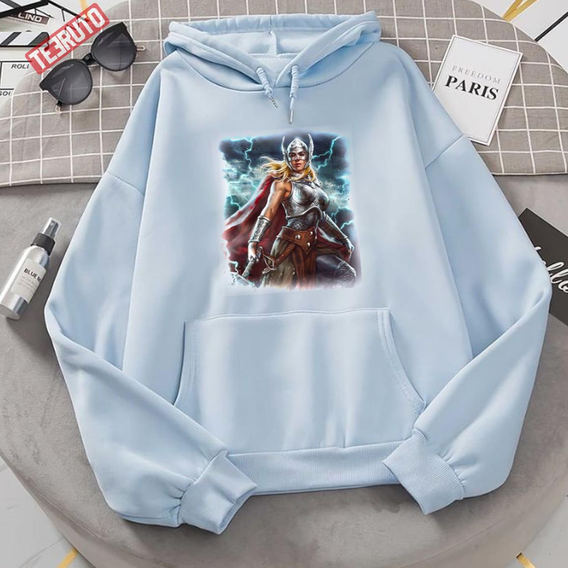 Jane Foster Mighty Thor Fanart 2022 Unisex Hoodie