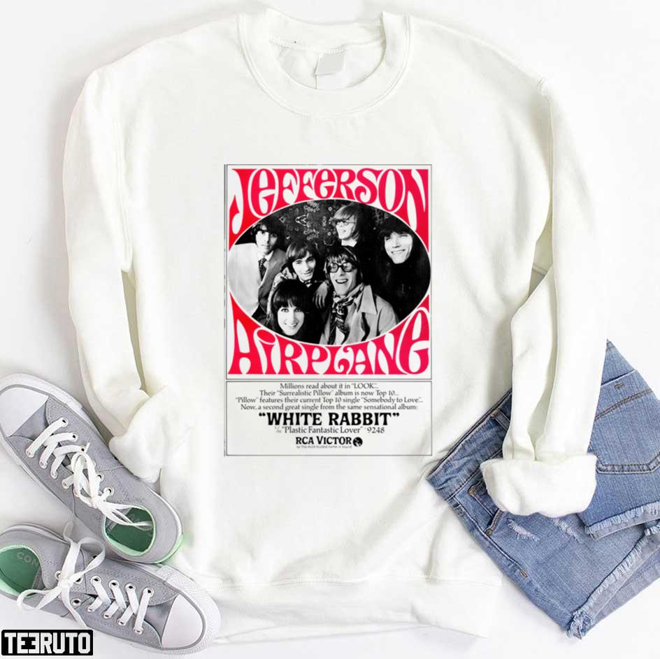 Jefferson Airplane White Rabbit Unisex T-Shirt - Teeruto