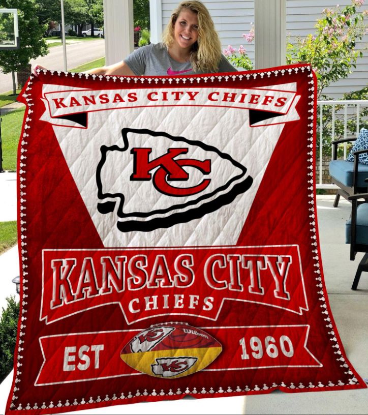 Kansas City Chiefs Quilt Blanket 05 – DovePrints