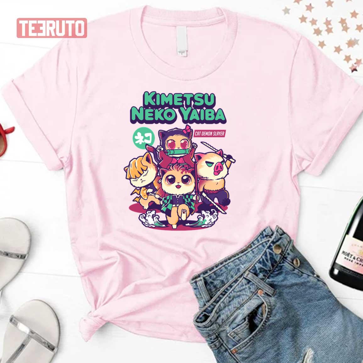 Kimetsu Neko Yaiba Chibi Unisex T-Shirt