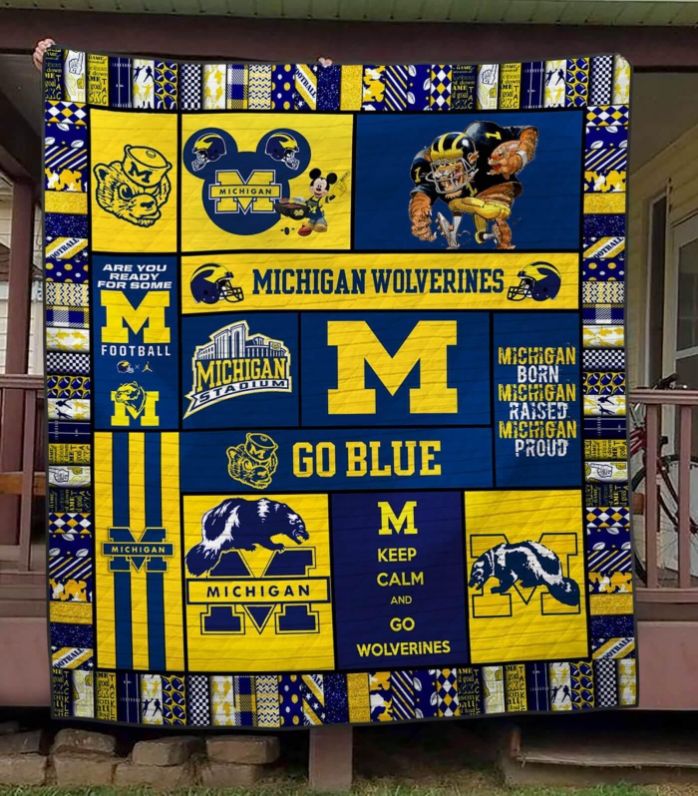 Michigan Wolverines Ver1 Quilt Blanket - Teeruto