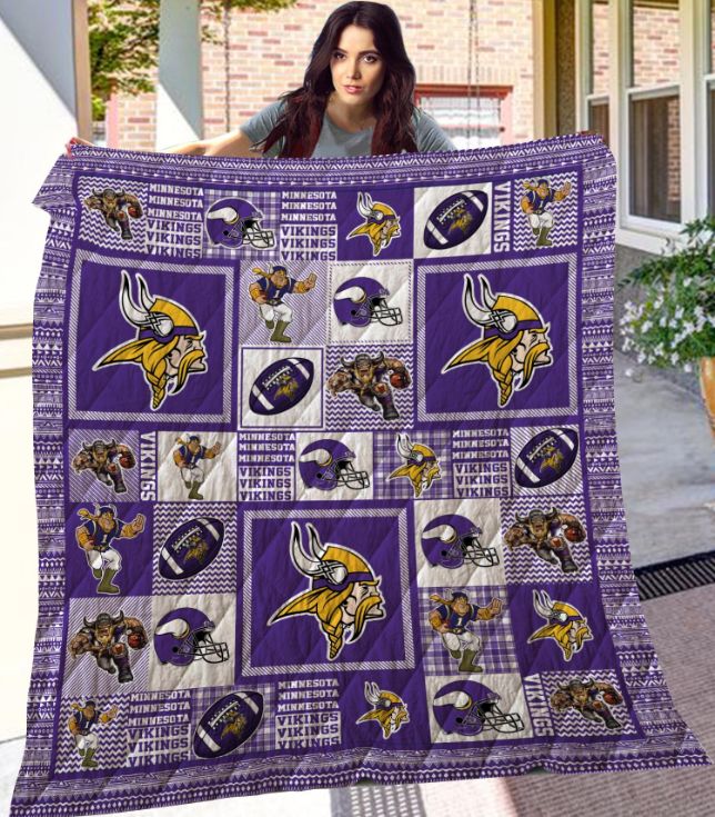 Minnesota Vikings Quilt Blanket DUP - Teeruto