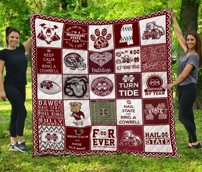 Mississippi State Bulldogs Quilt Blanket - Teeruto