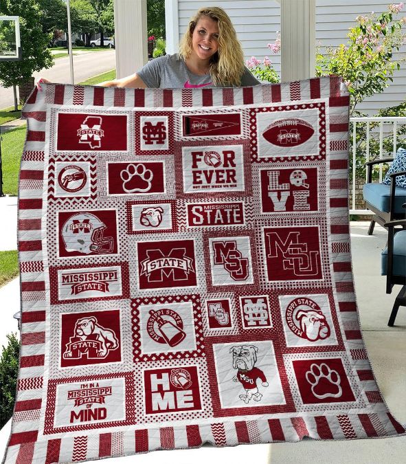 Mississippi State BulldogsQuilt Blanket - Teeruto