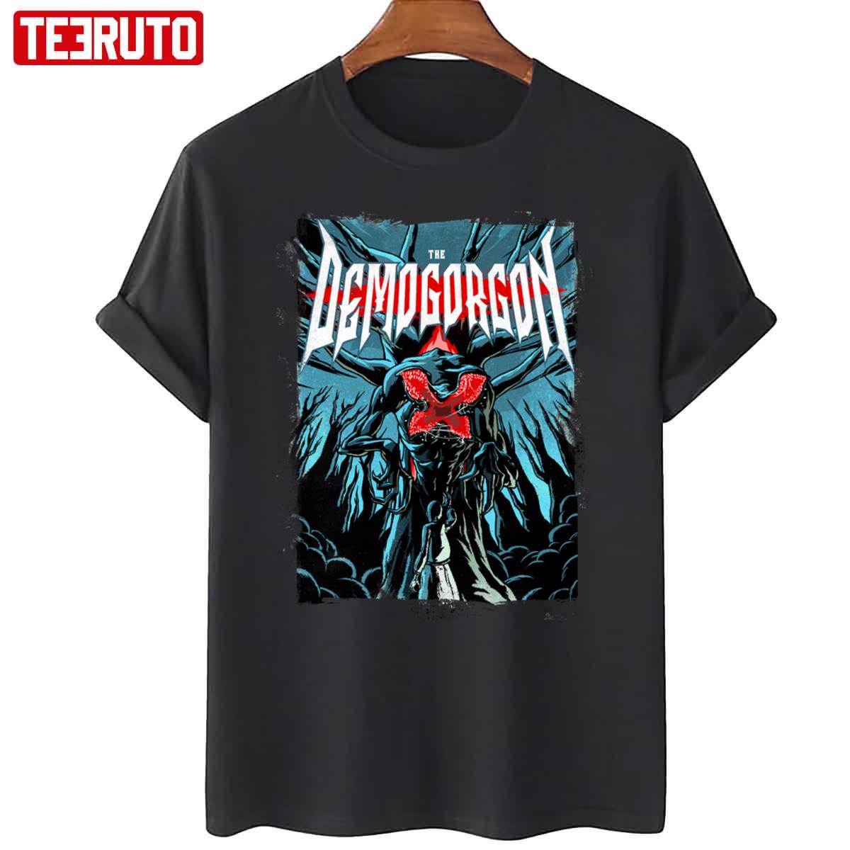 Netflix Demogorgon Movie Poster Style Stranger Things Unisex T-Shirt