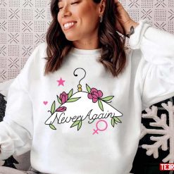 Never Again Coat Hanger Flower Unisex T-Shirt