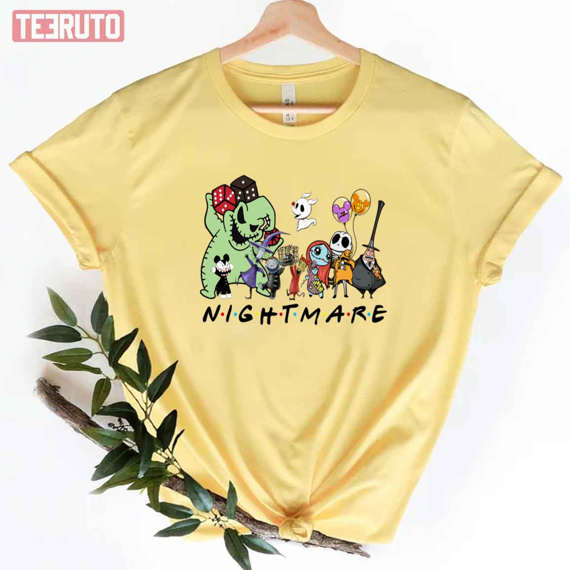 Nightmare Before Christmas Characters Friends Unisex T-Shirt