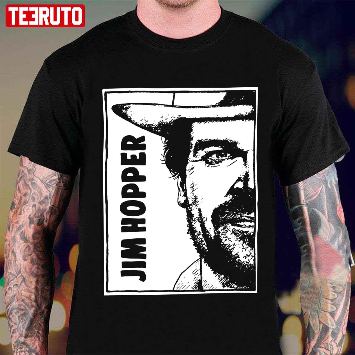 Portrait Jim Hopper Stranger Things Unisex T-Shirt