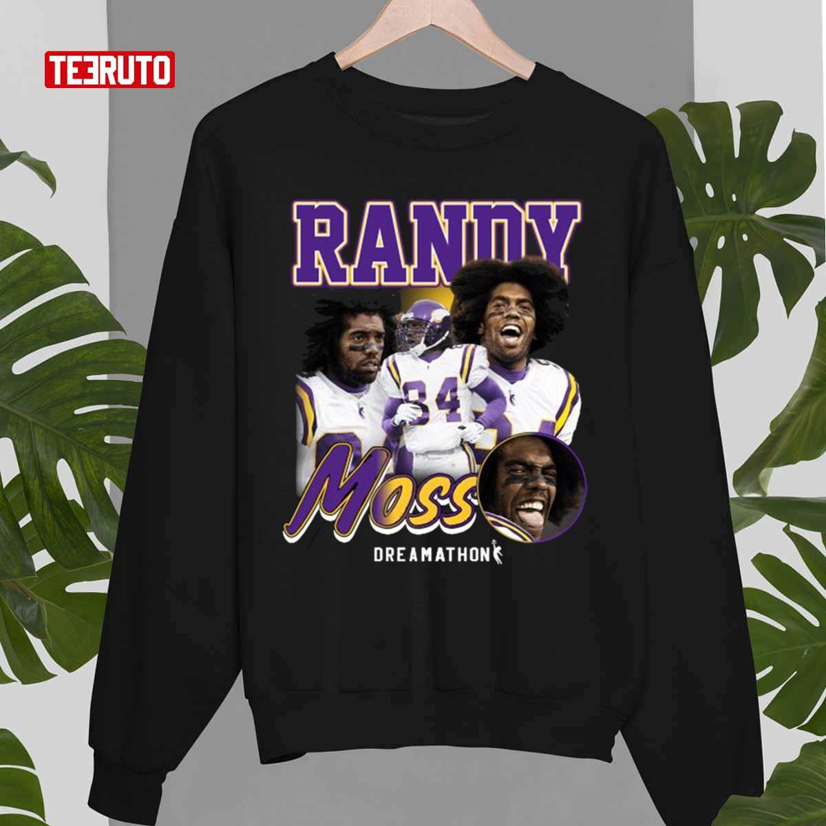 Vintage 90s Graphic Style Randy Moss T-Shirt, Randy Moss shirt, hoodie,  sweater, longsleeve and V-neck T-shirt