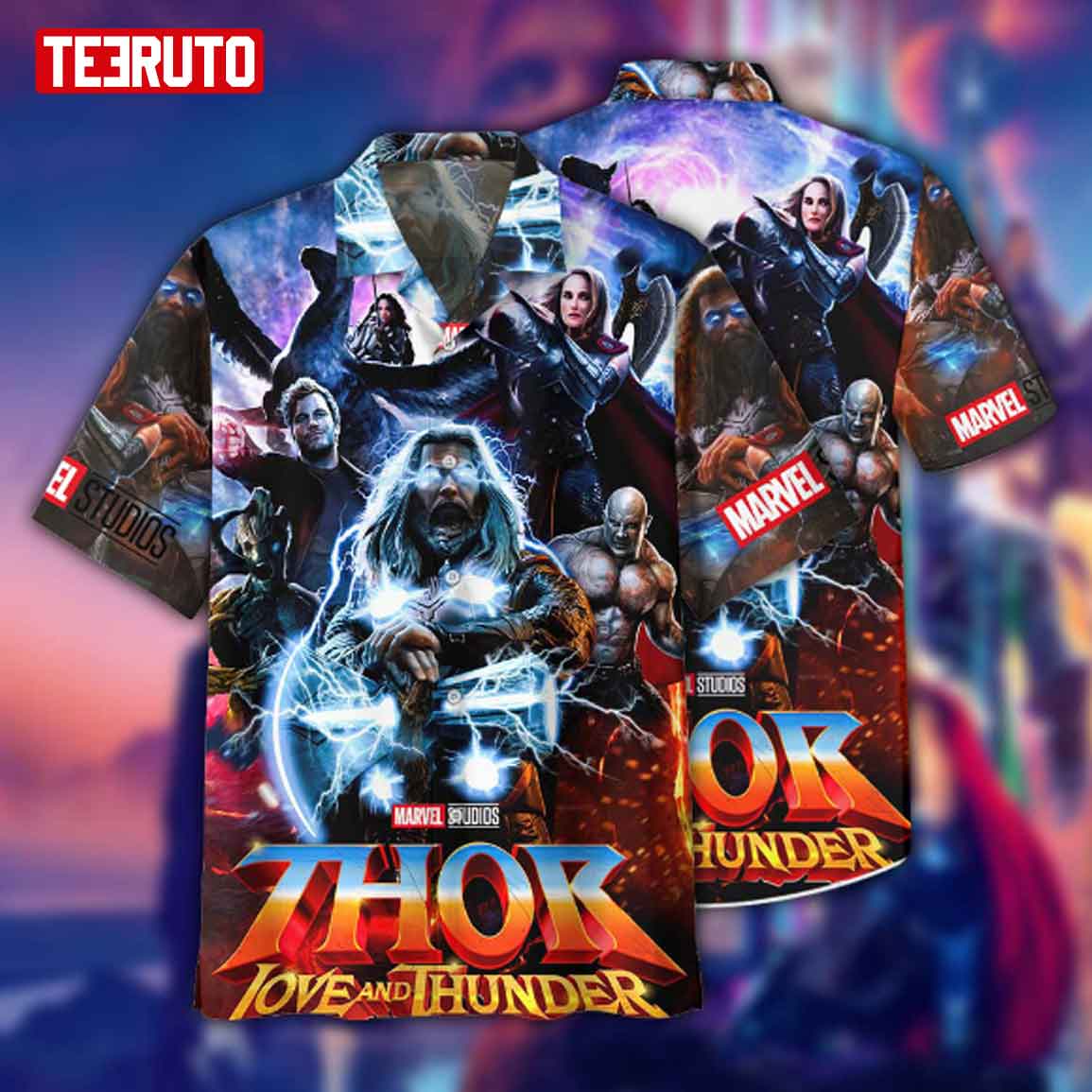 Retro Thor Love And Thunder 2022 Movie Hawaiian Shirt