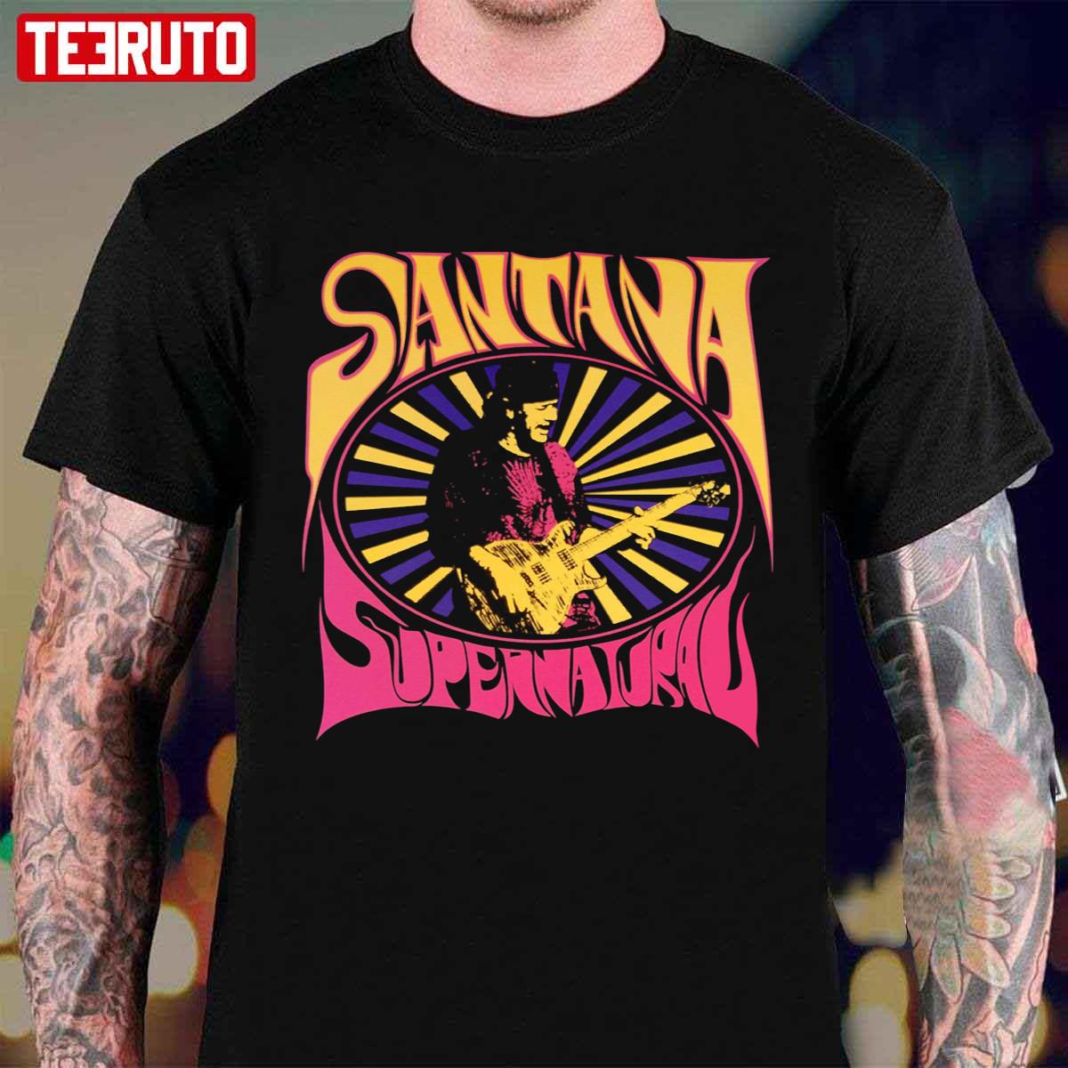 Santana Supernatural Vintage Graphic Unisex T-Shirt
