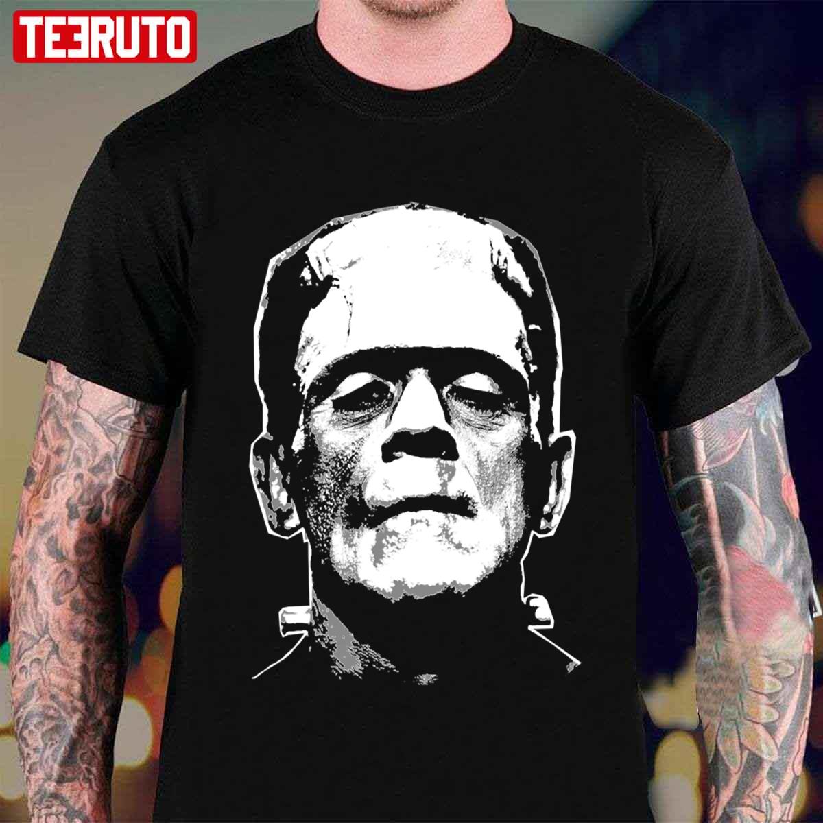 Scary Halloween Character Frankenstein Portrait Unisex T-Shirt