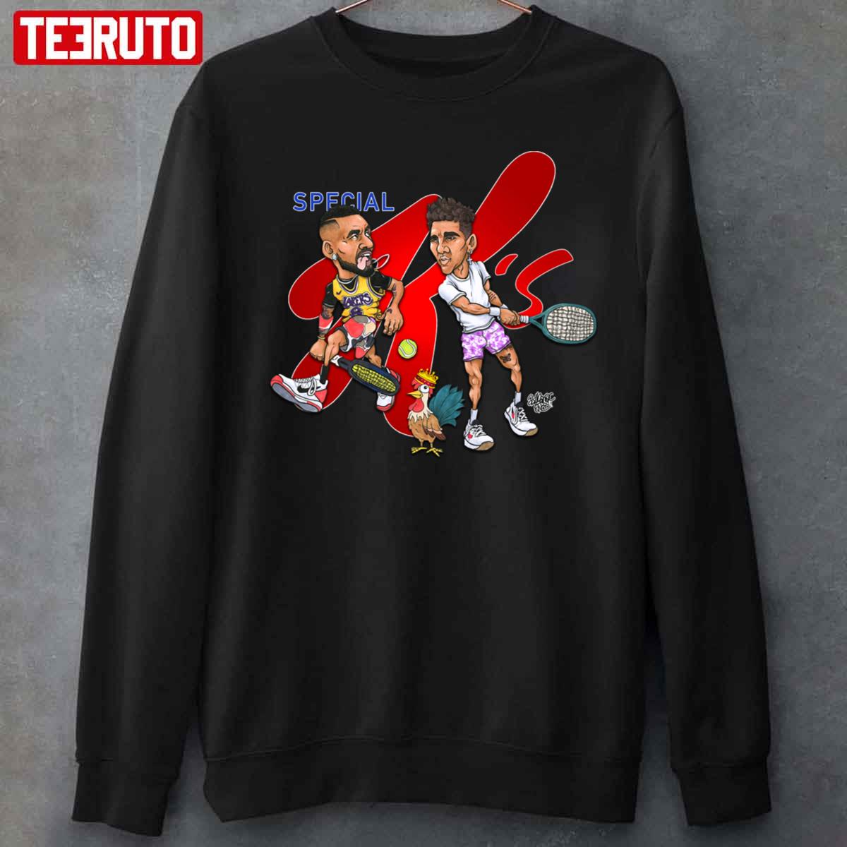 Special K’s Nick Kyrgios Thanasi Kokkinakis Unisex T-Shirt Special K’s Nick Kyrgios Thanasi Kokkinakis Unisex T-Shirt