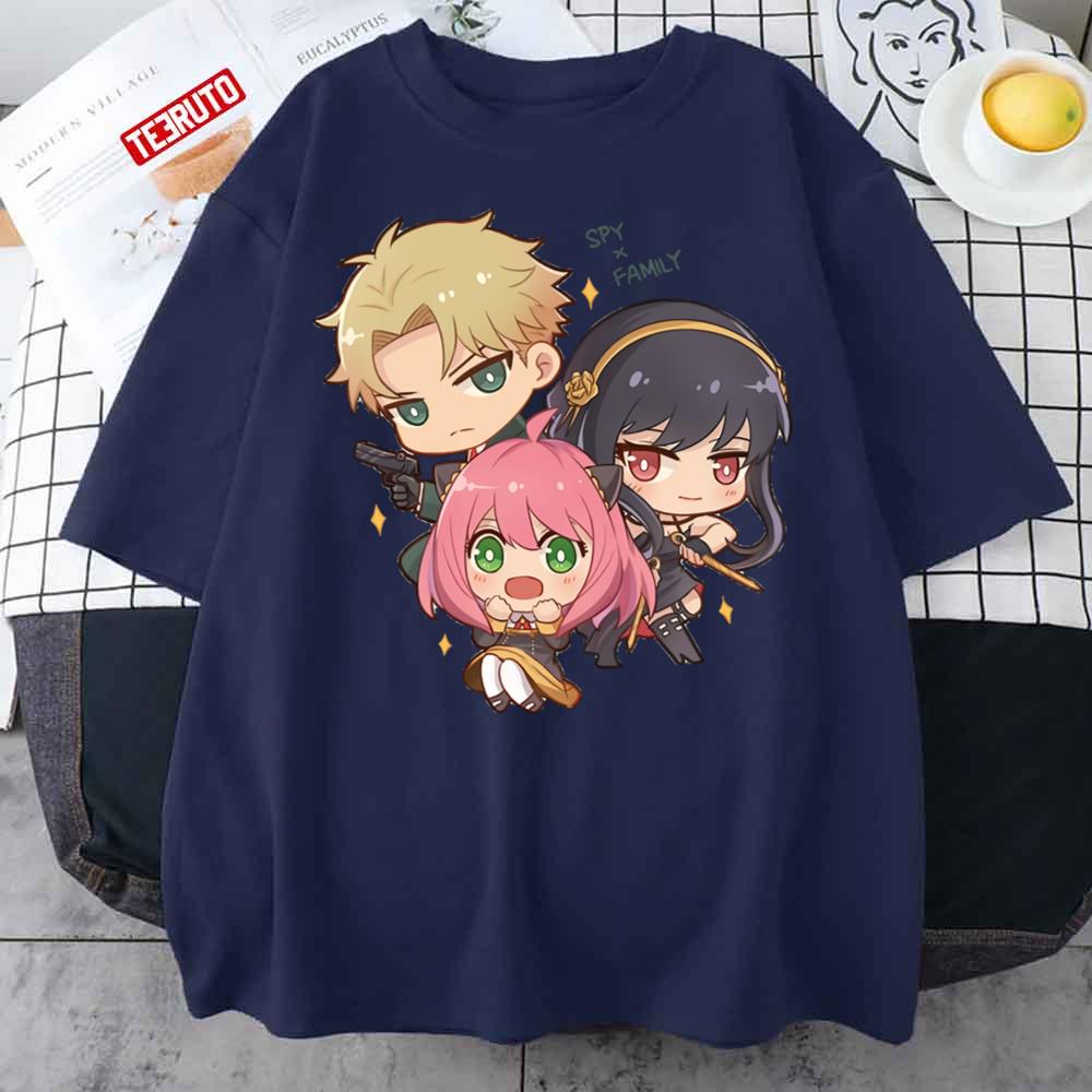 Spy X Family Forger Family Chibi Art Unisex T-Shirt - Teeruto