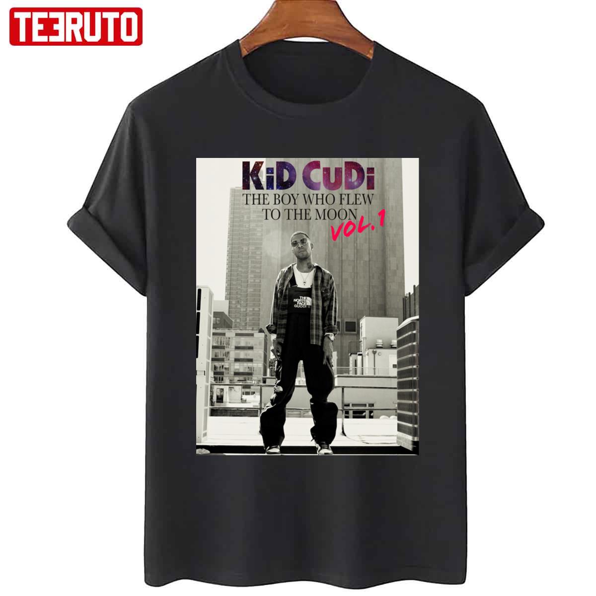 Standing The Boy Who Flew To The Moon Kid Cudi Unisex T-Shirt