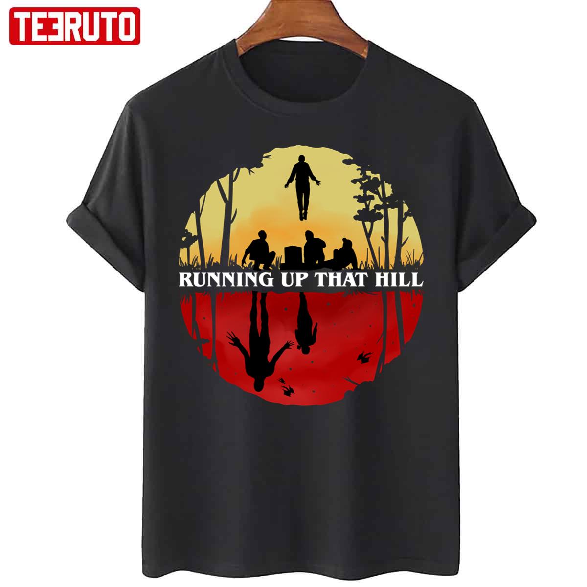 Stranger Things Parallel Running Up That Hill Scene Unisex T-Shirt