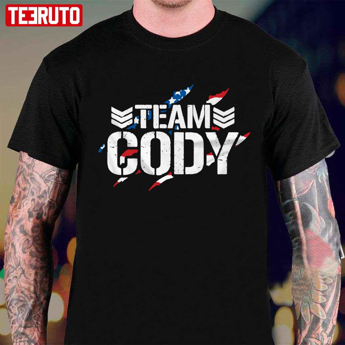 Team Cody American Nightmare Cody Rhodes WWE Unisex TShirt Teeruto