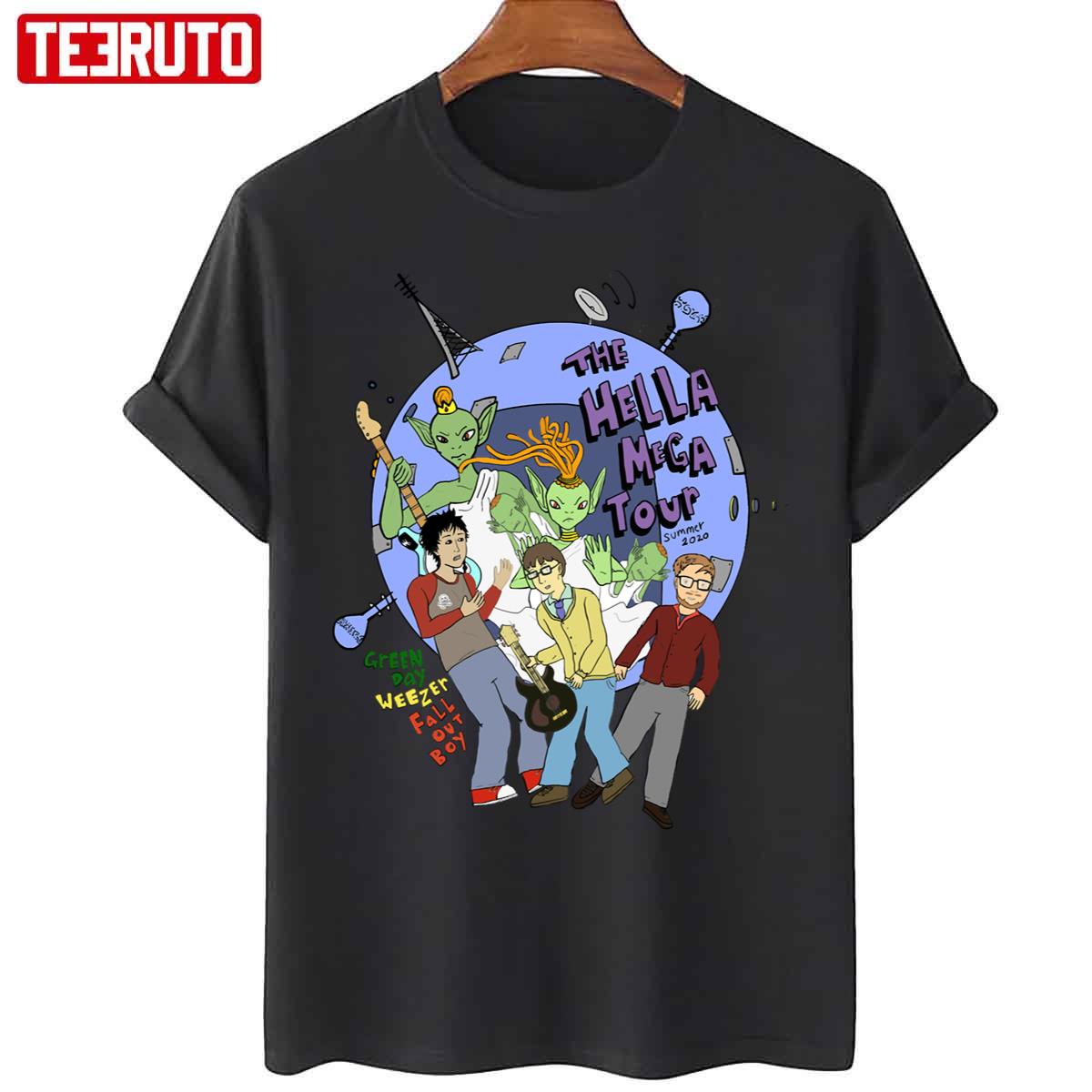 The Hella Mega Tour Summer Fall Out Boy Green Day Rock Bands Unisex T-Shirt