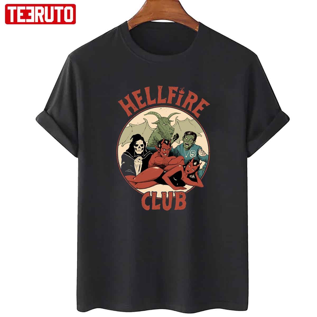 The Hellfire Club Hawkins The Breakfast Club Vintage Artwork Unisex T-Shirt