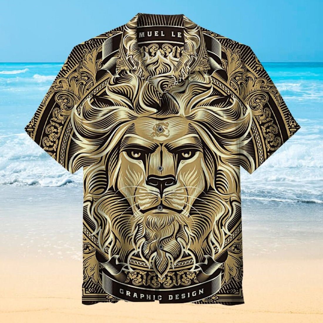 The Majestic Lion Hawaiian Aloha Beach Shirt