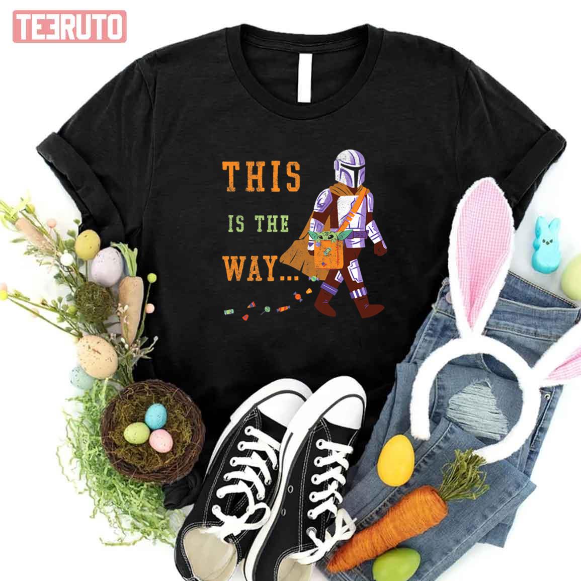 The Mandal Halloween This Is The Way Candy Star Wars Unisex T-Shirt
