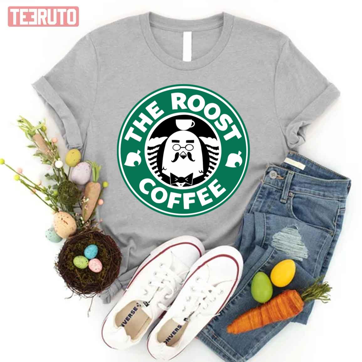 The Roost Coffee X Starbucks Logo Animal Crossing Unisex T-Shirt