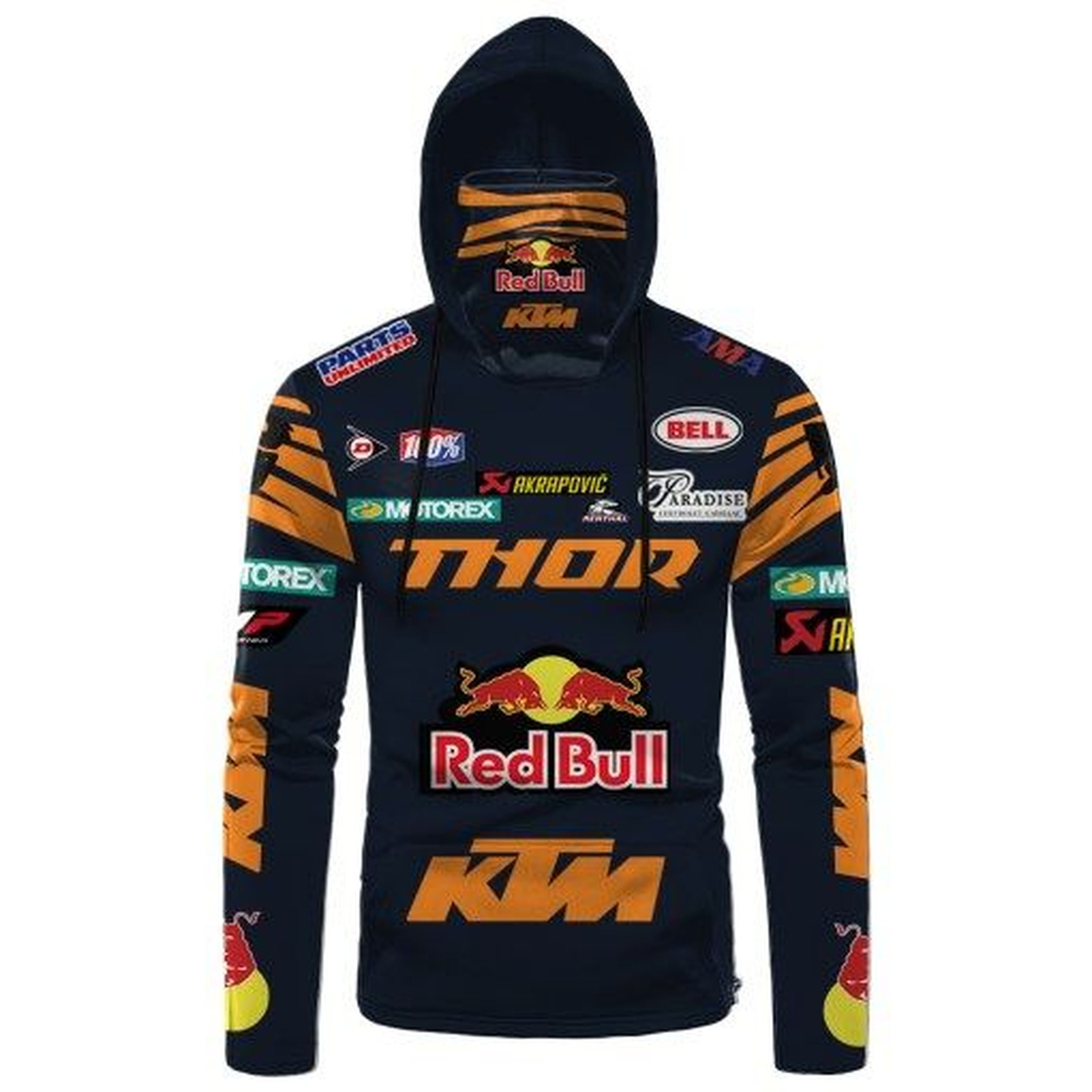 Thorr Redbbull Moto GP Gaiter Racing 3D Hoodie