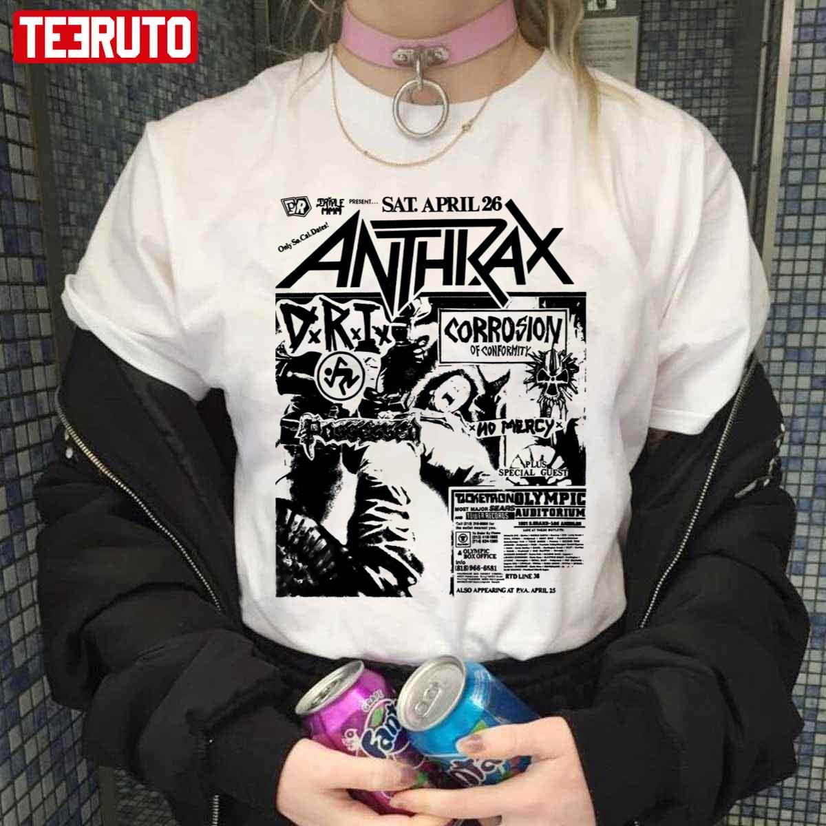 Thrash Flyer Anthirax Unisex T-Shirt