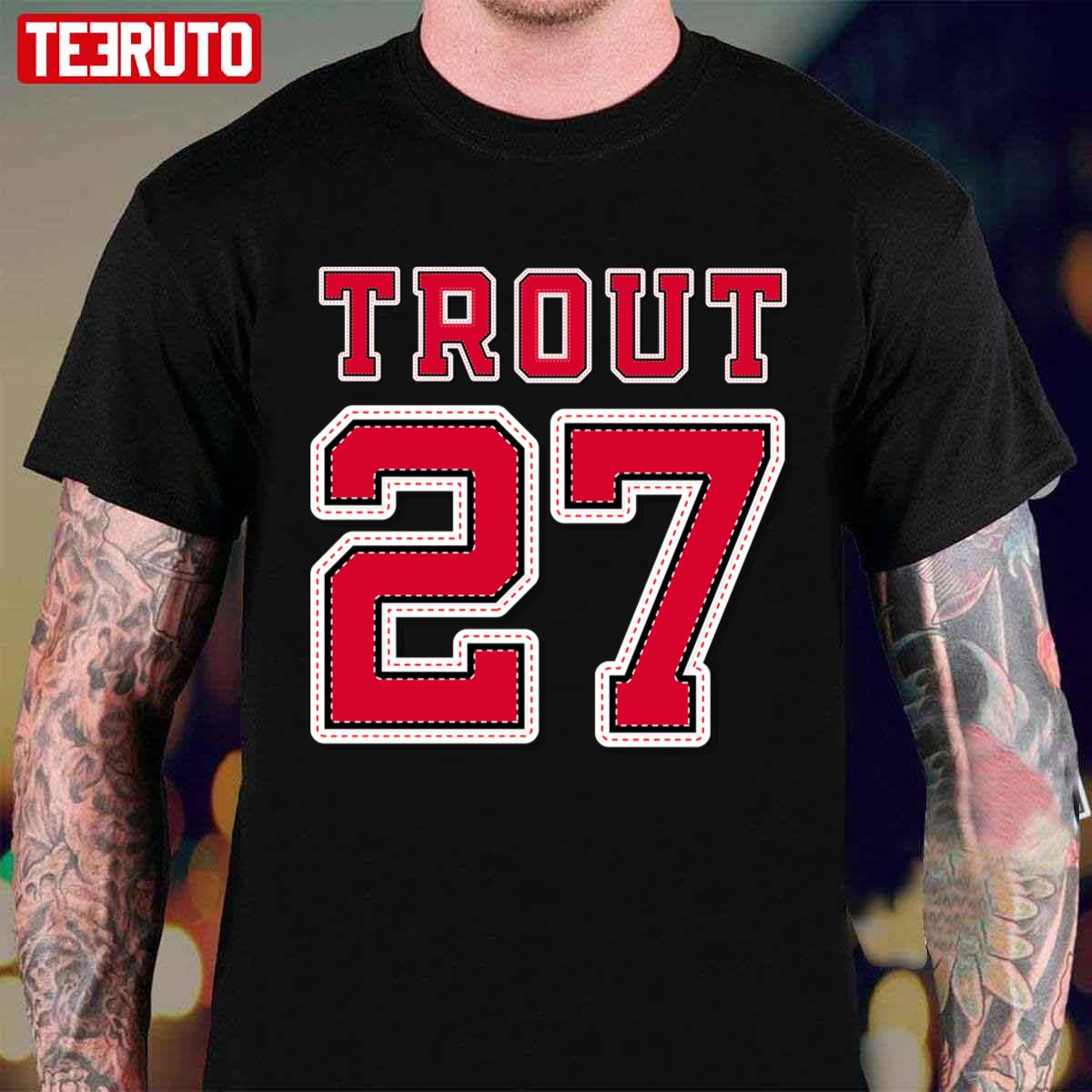Trout 27 Mike Trout Angels Official Unisex T-Shirt