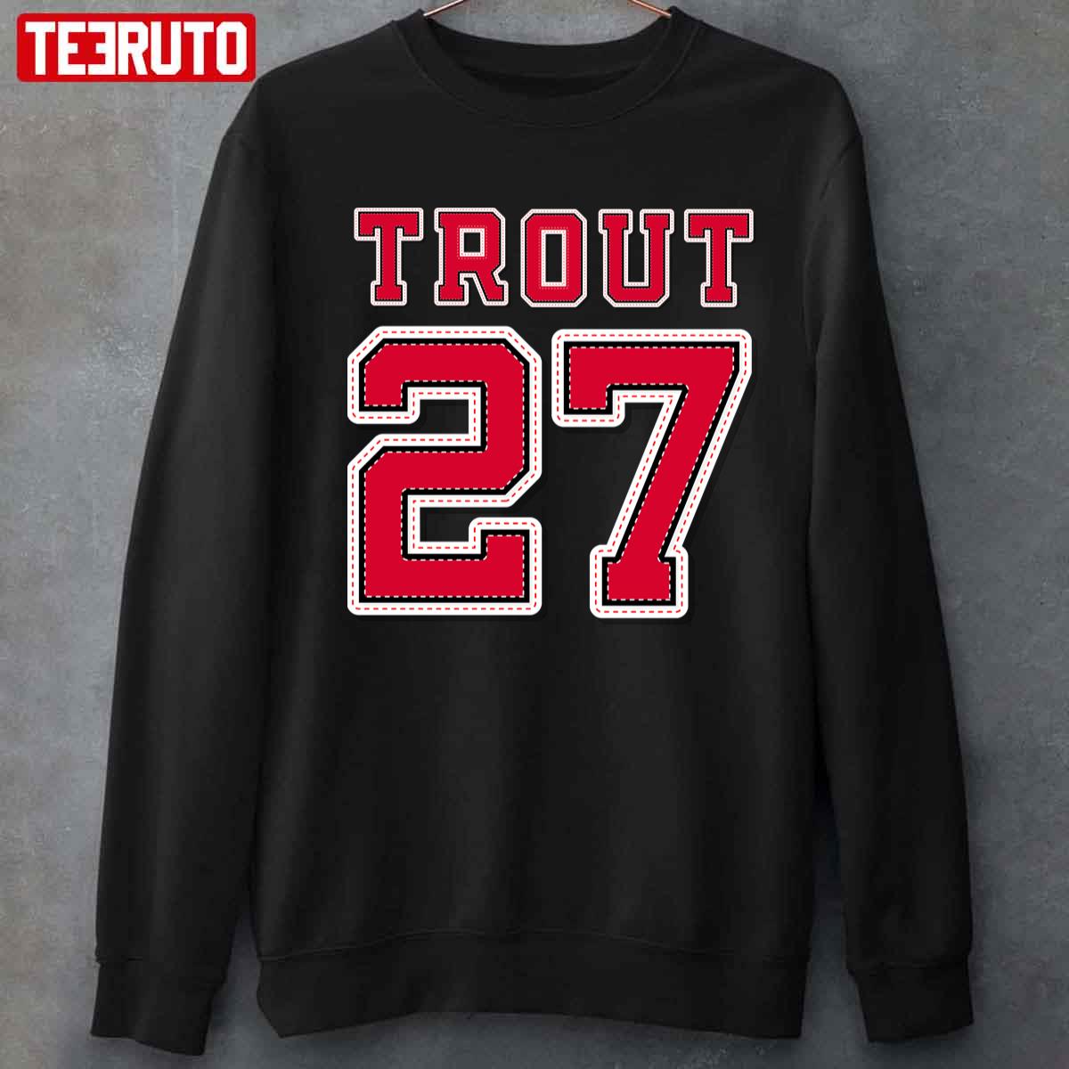 Trout 27 Mike Trout Angels Official Unisex TShirt Teeruto