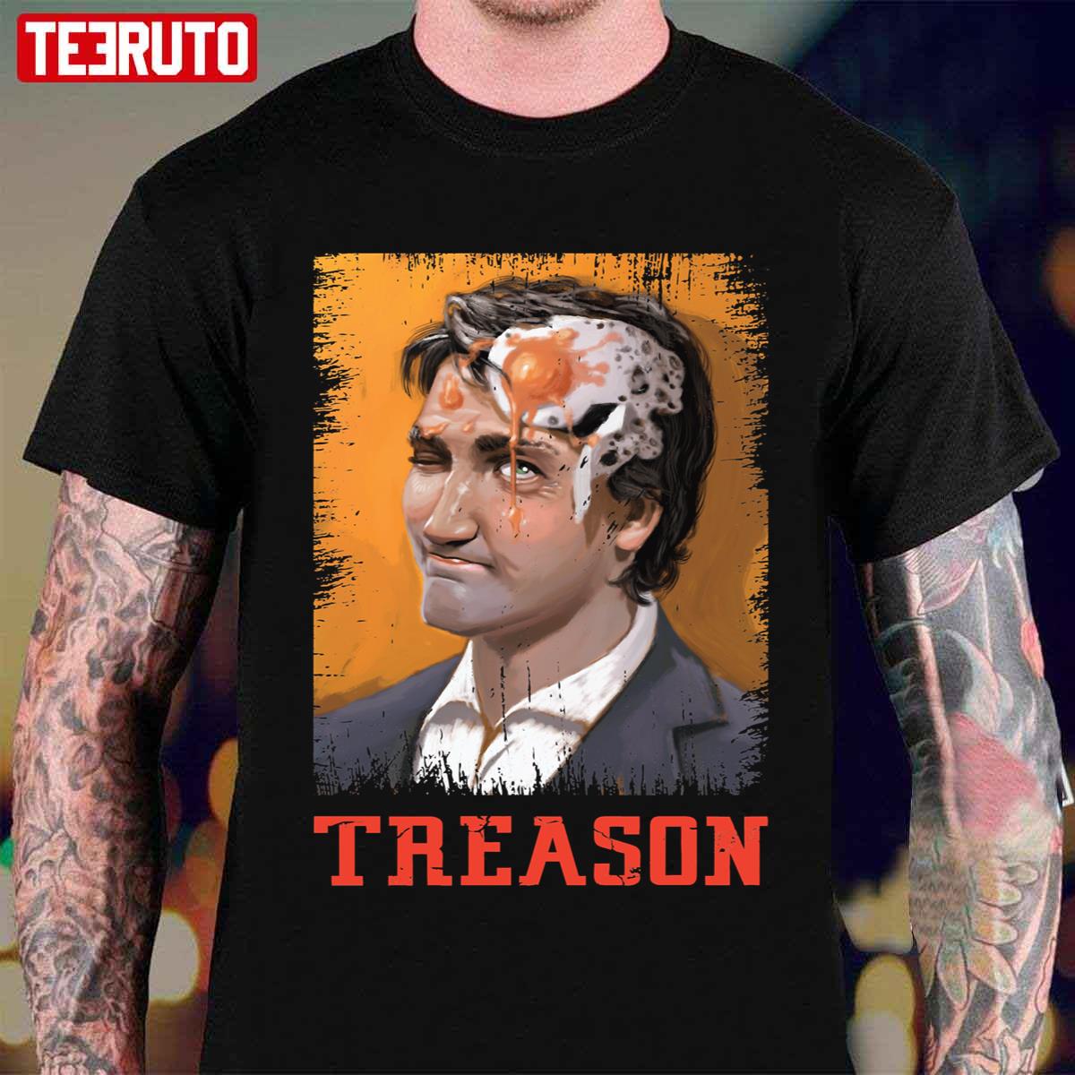 Trudeau Selfie Treason Art Unisex T-Shirt