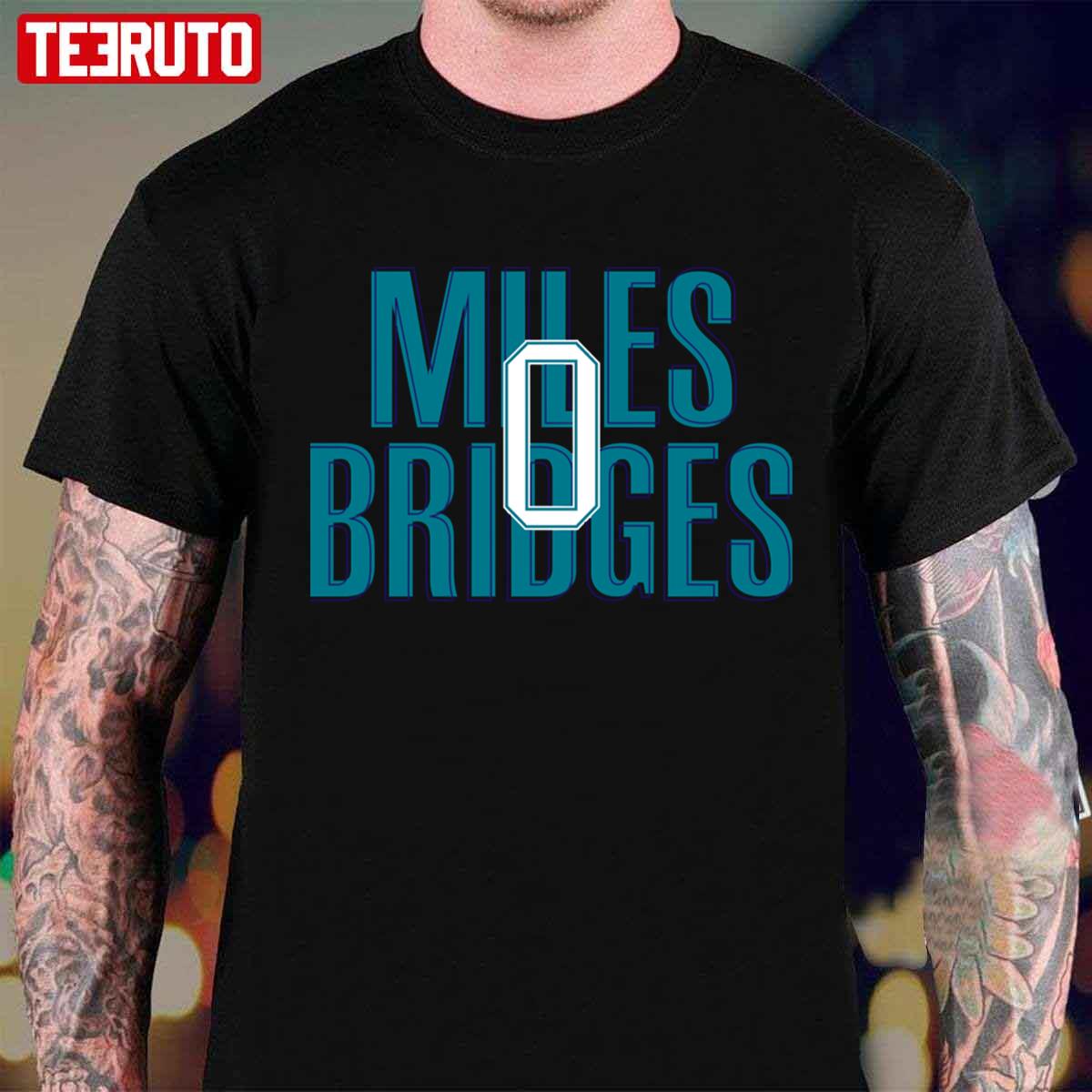 Typography Miles Bridges 0 NBA Basketball Player Unisex T-Shirt Unisex T-Shirt