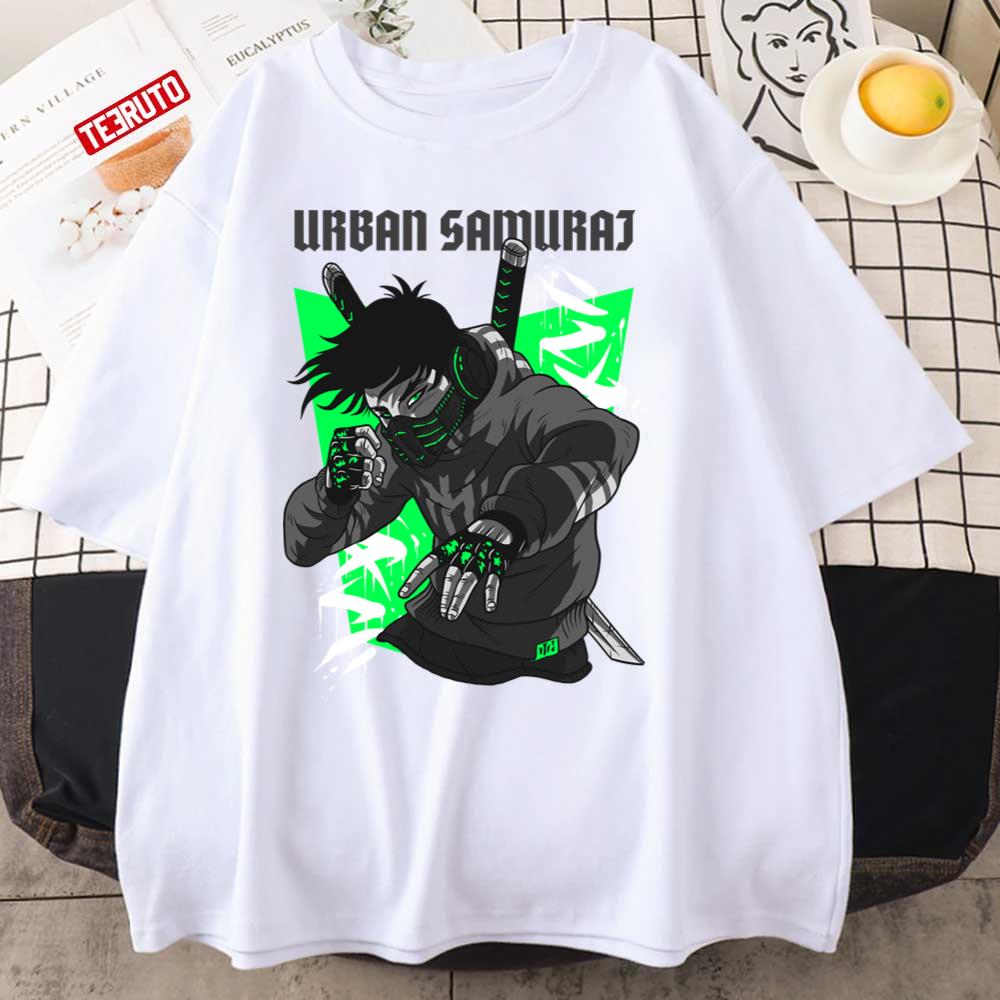 Urban Samurai Modern Warrior Cyberpunk Katana Unisex T-Shirt
