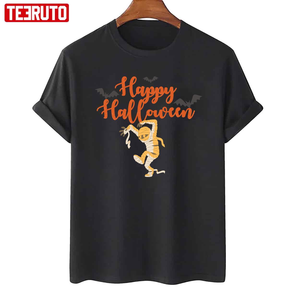 Vintage Pumpkin Scene Halloween Unisex T-Shirt