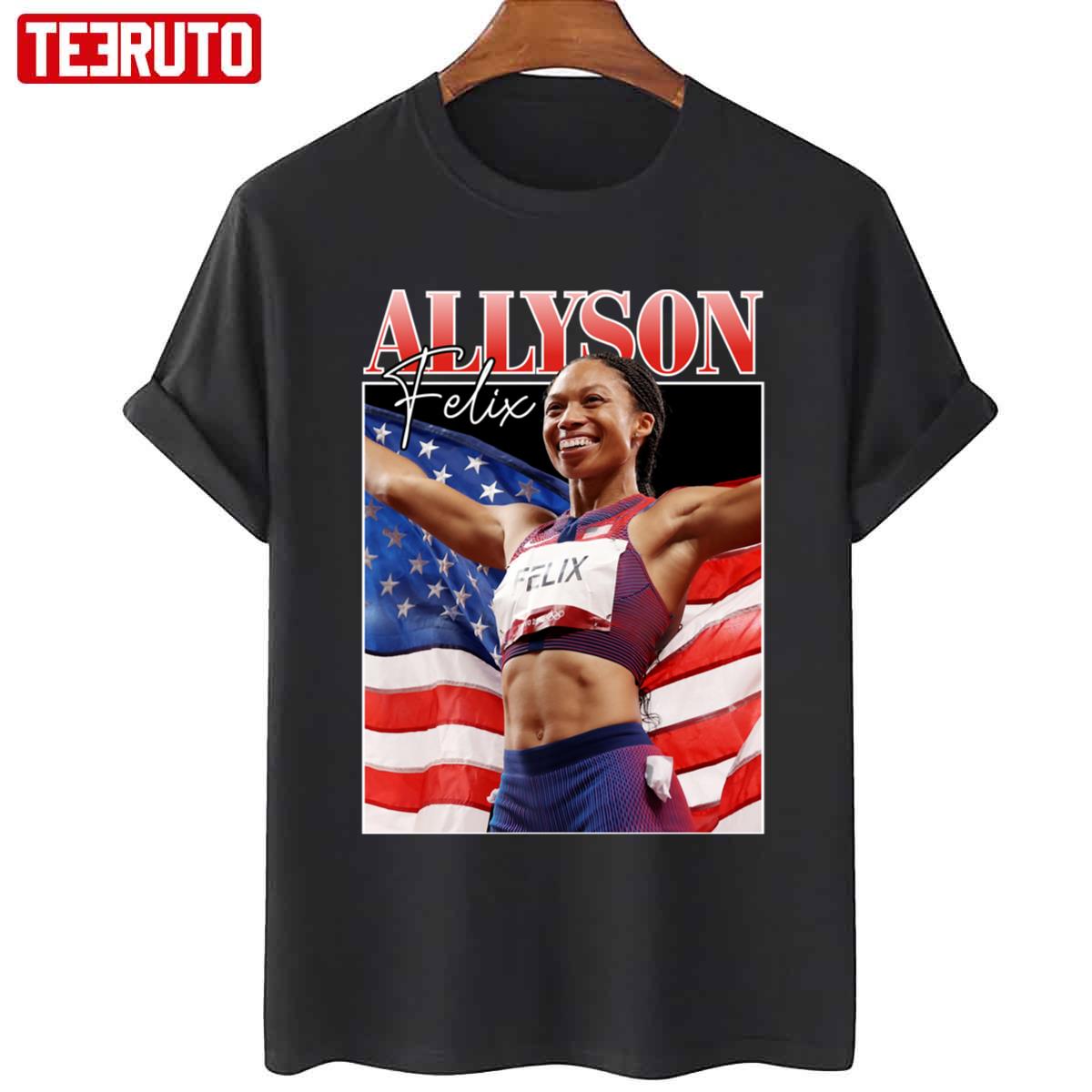 Woman Sprinter Allyson Felix Unisex T-Shirt