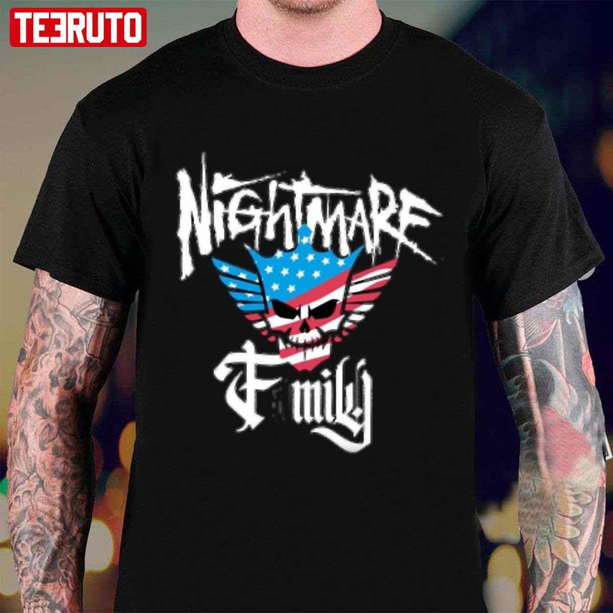 WWE Cody Rhodes Nightmare American Flag Skull Unisex T-Shirt