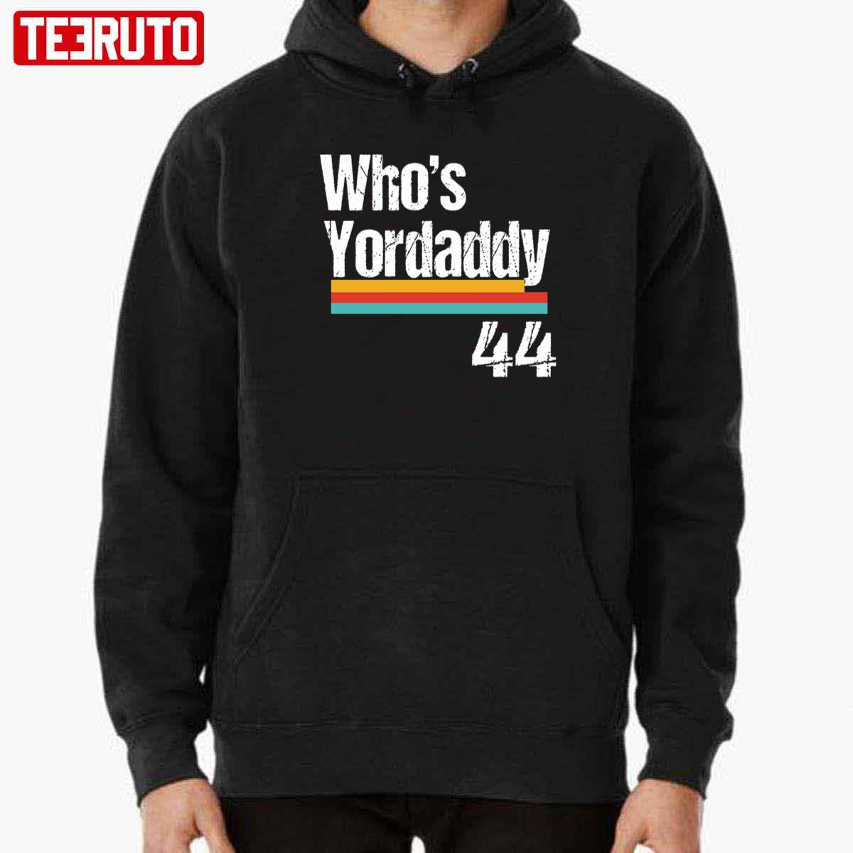 Who's Yordaddy T-shirtyordan Supportblack Whitenavy 