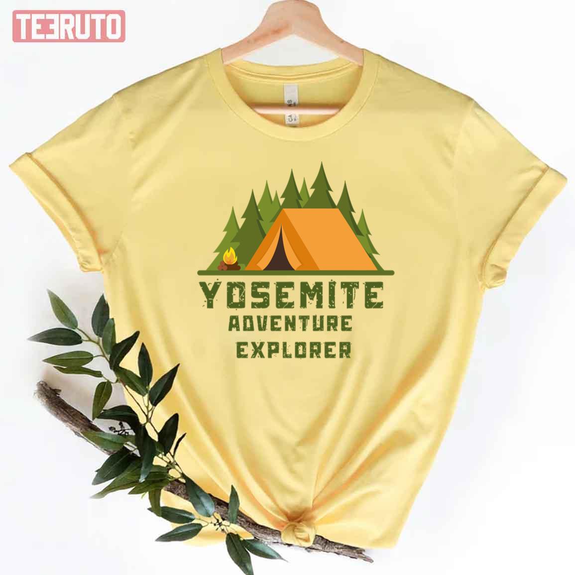 Yosemite Adventure Explorer Art Design Unisex T-Shirt