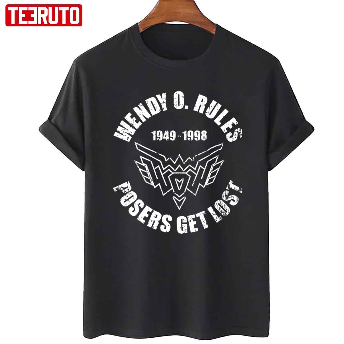 1949 1998 Wendy O Rules Posers Get Lost Unisex T-Shirt