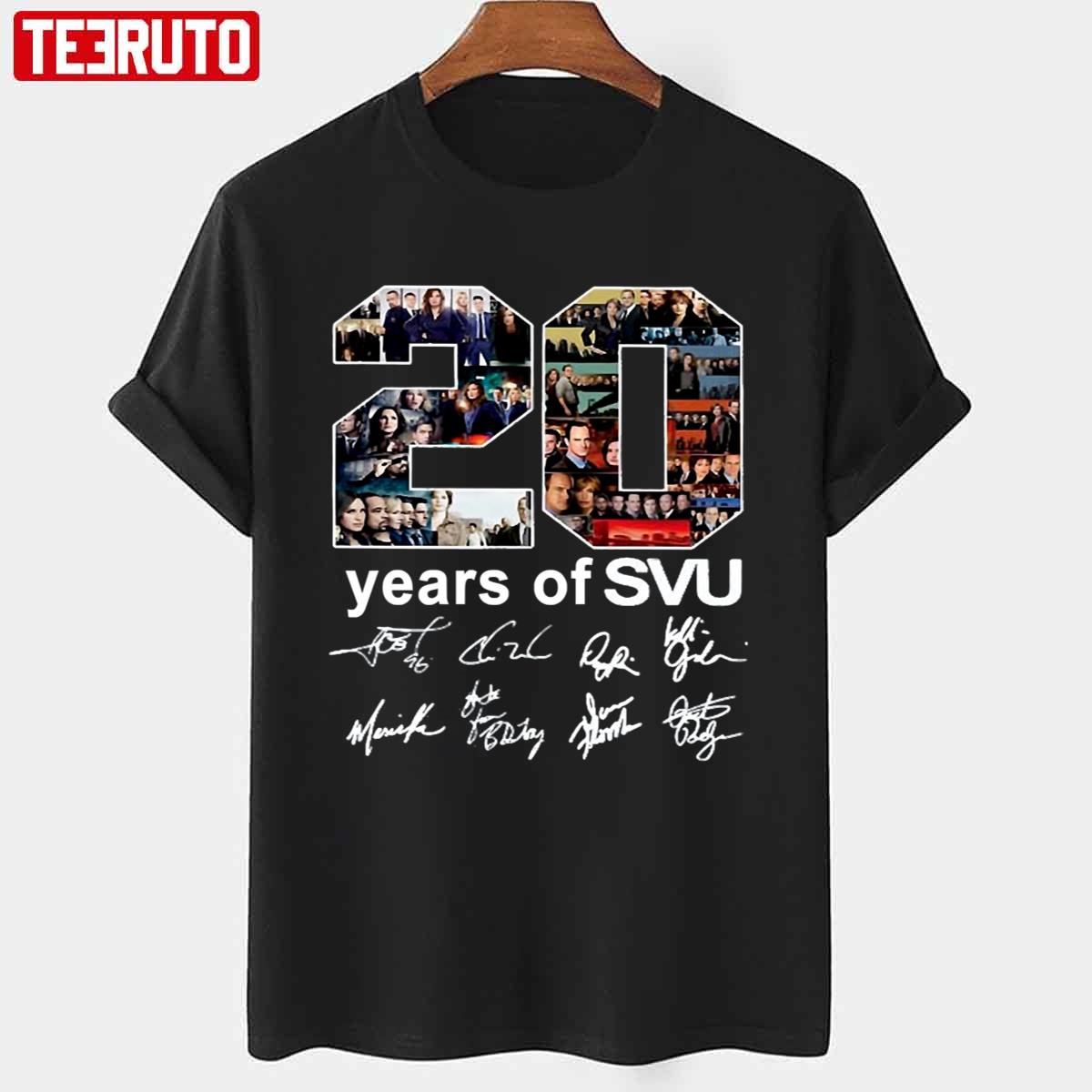 20 Years Of Svu Law And Order All Signatures Unisex T-shirt