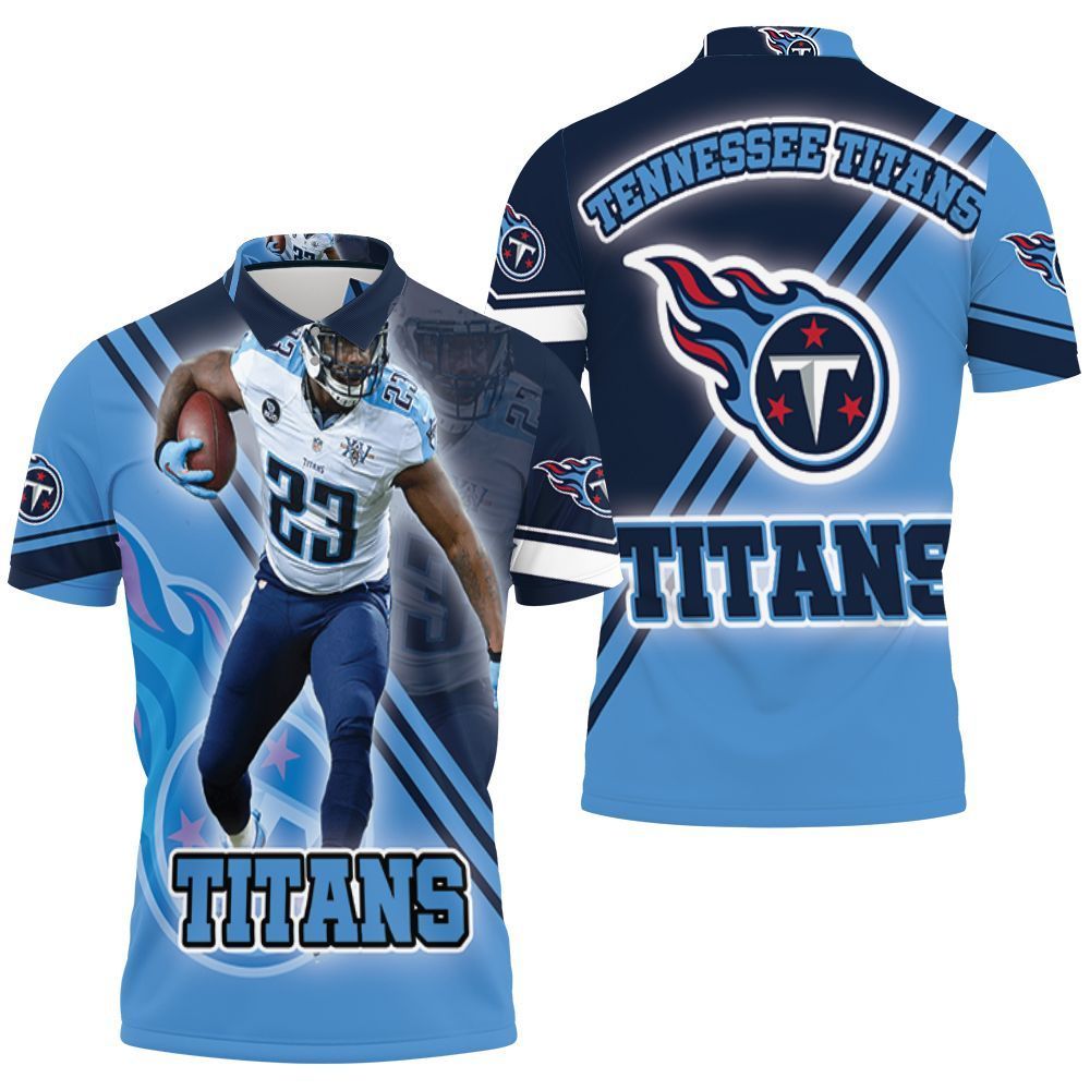 #23 Tye Smith Tennessee Titans Afc Division South Super Bowl 2021 3d Polo Shirt Jersey All Over Print Shirt 3d T-shirt