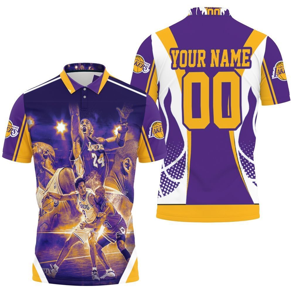 #24 Legend Kobe Bryant 24 Western Conference Los Angeles Laker Personalized Polo Shirt All Over Print Shirt 3d T-shirt