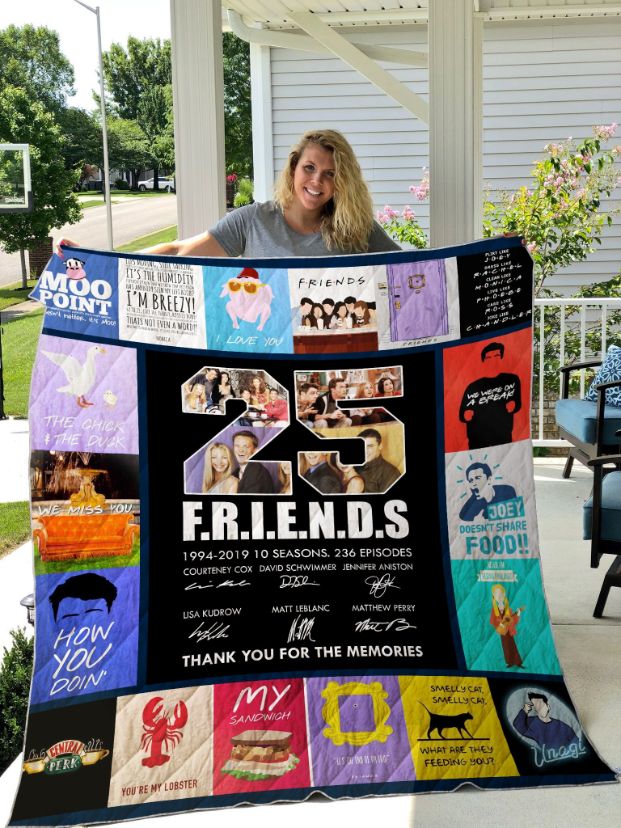 25 Years Of F.R.I.E.N.D.S Combined Quilt Blanket