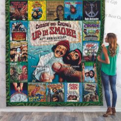 42th Anniversary Cheech And Chong Poster Quilt Blanket