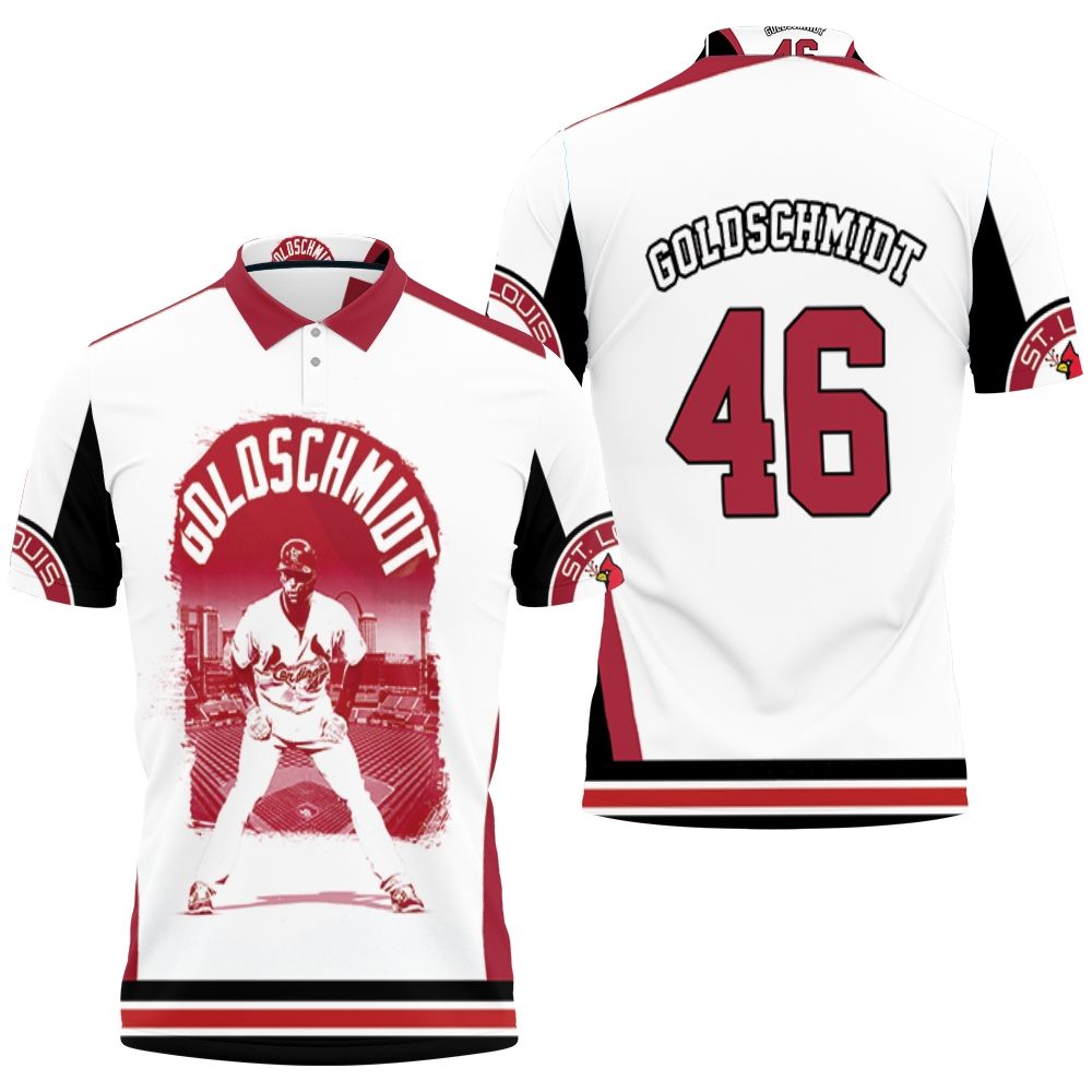 46 Goldschmidt St Louis Cardinals Polo Shirt All Over Print Shirt 3d T-shirt